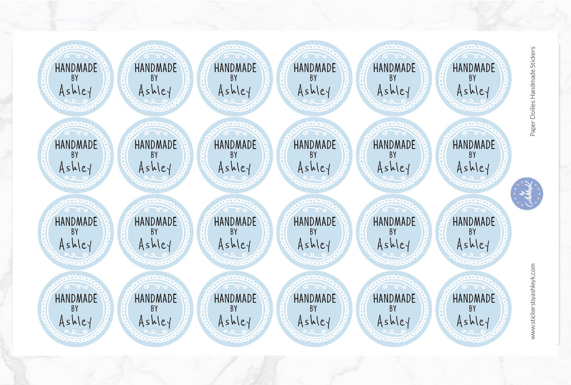 Paper Doilies Handmade Stickers