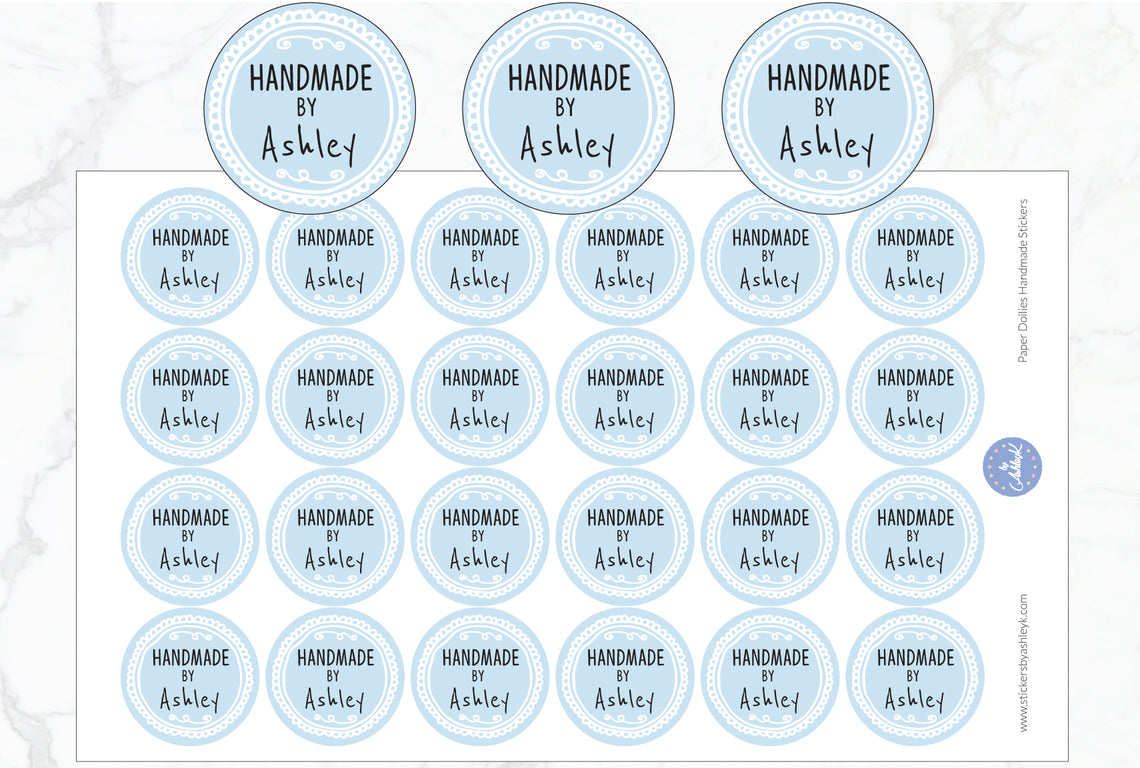 Paper Doilies Handmade Stickers