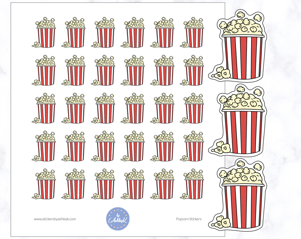 Popcorn Stickers