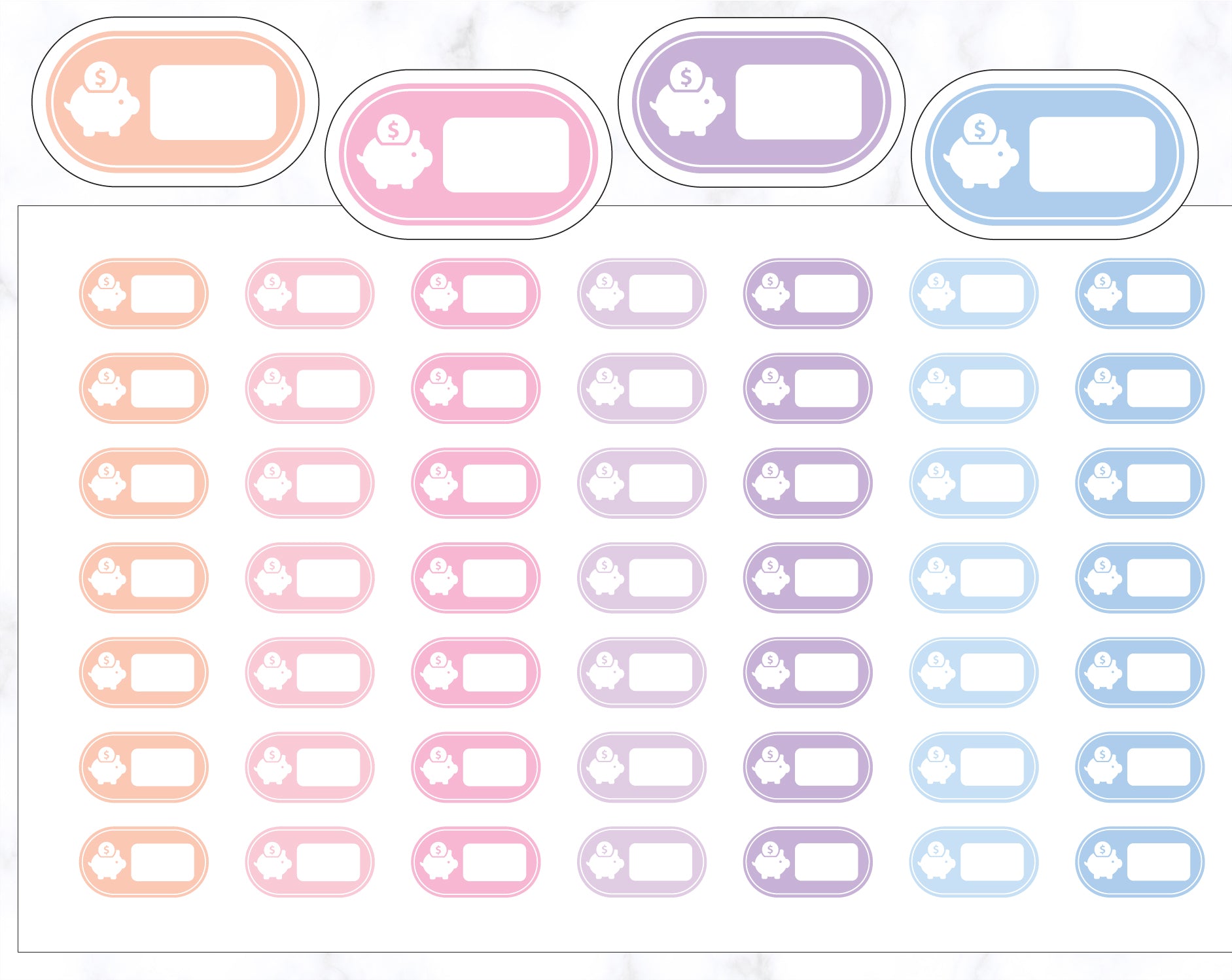 Saving Tracker Stickers