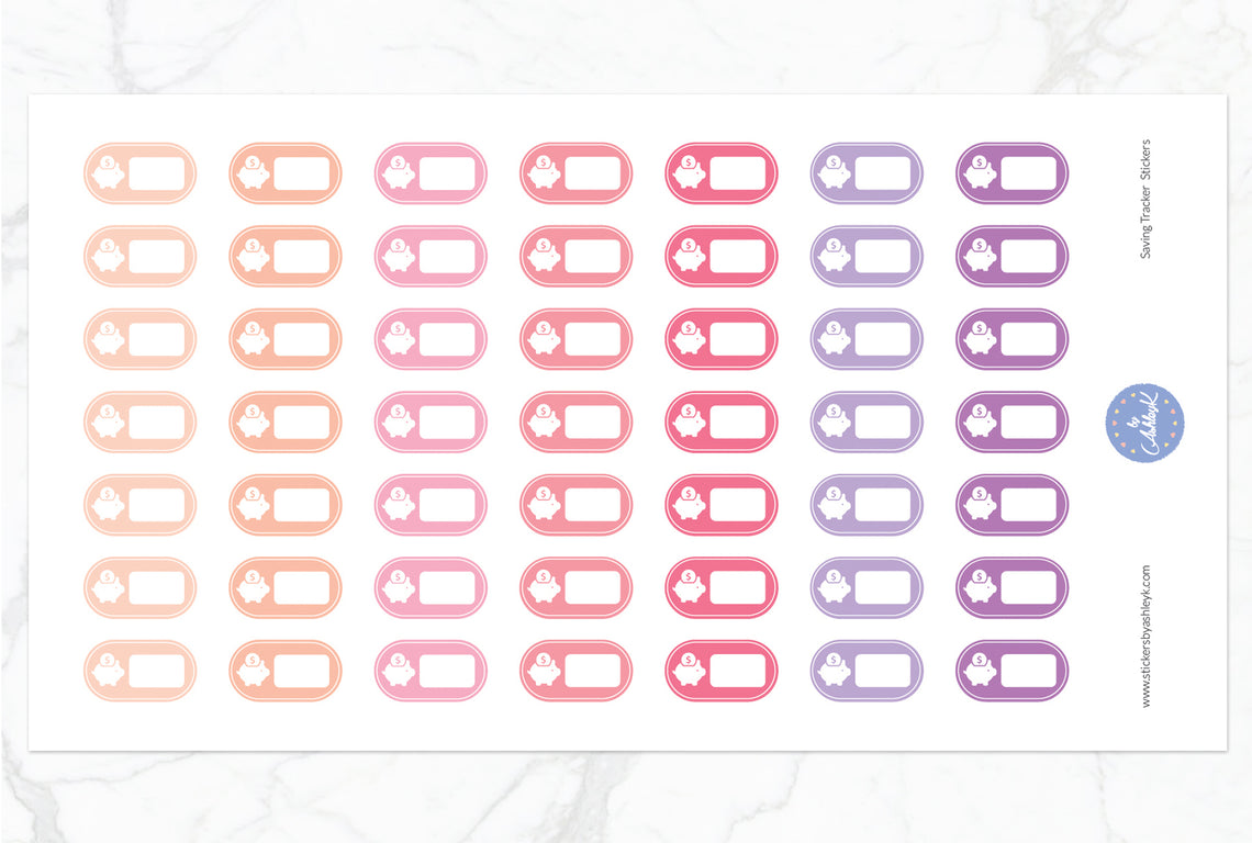 Saving Tracker Stickers - Raspberry
