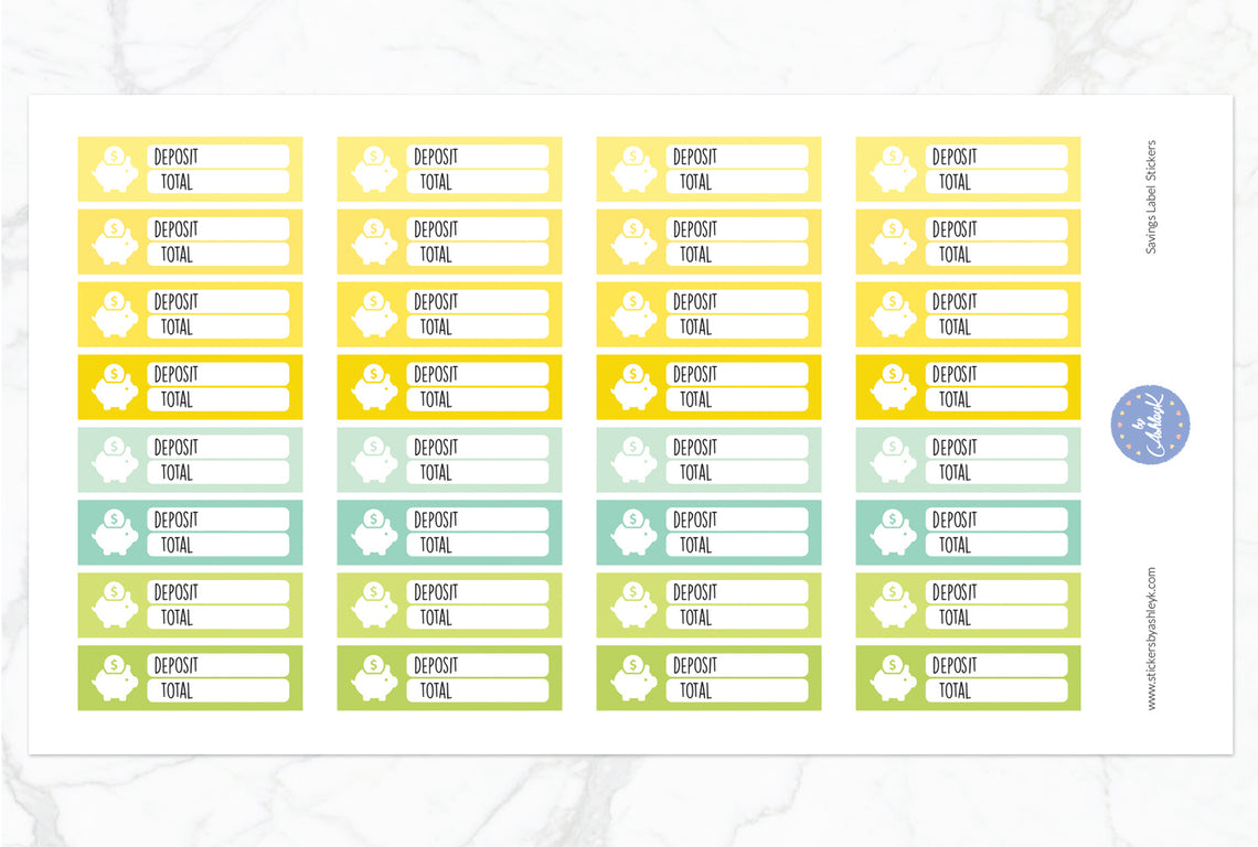 Savings Label Stickers - Lemon&Lime