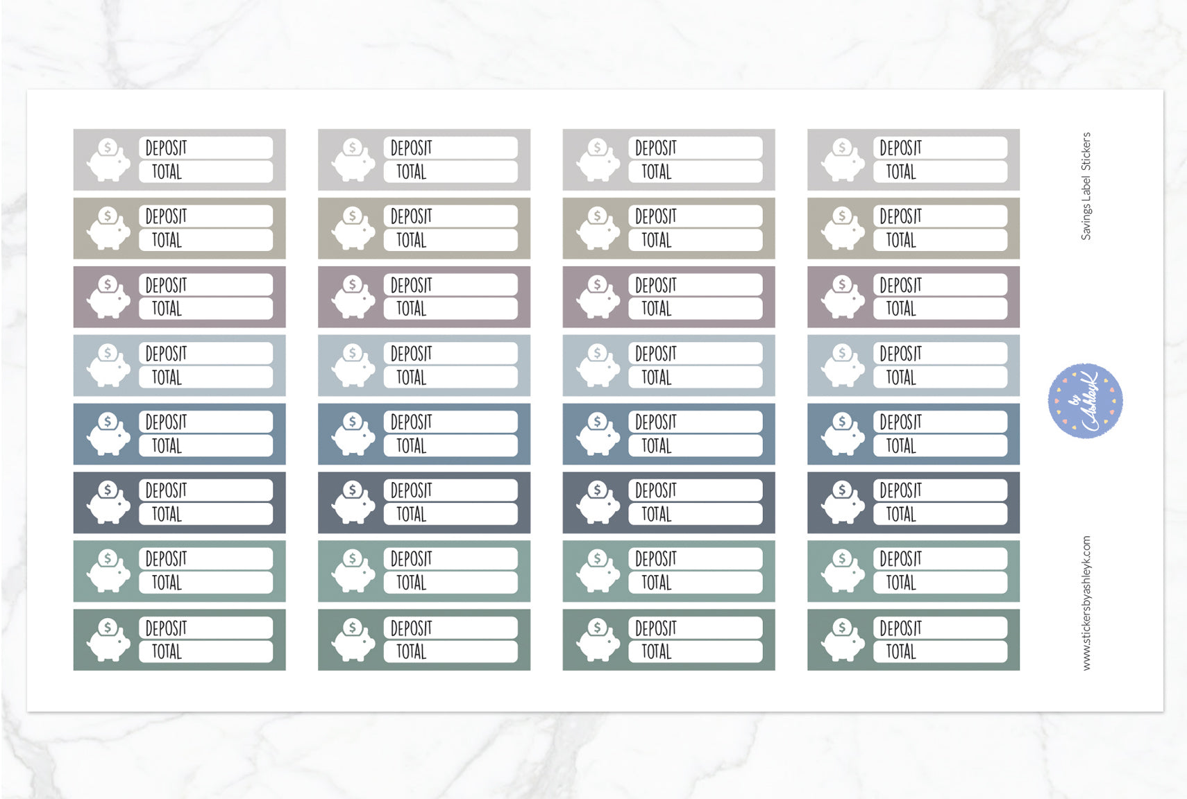 Savings Label Stickers - Modern Neutral