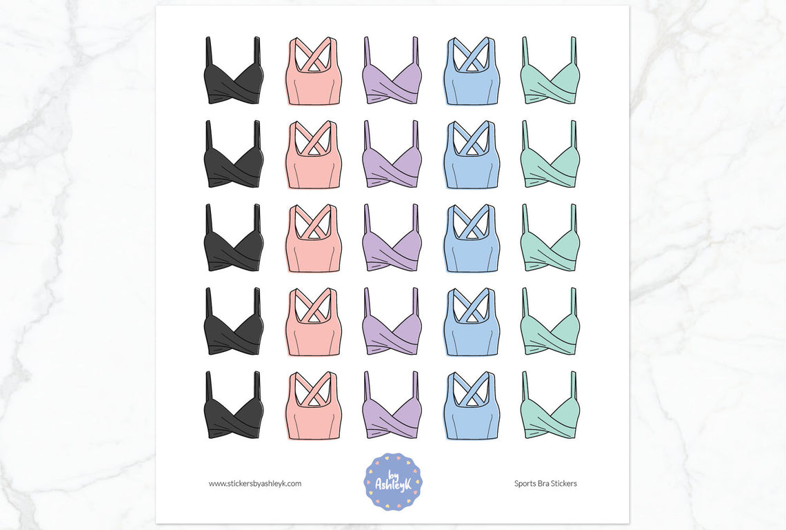 Sports Bra Planner Stickers