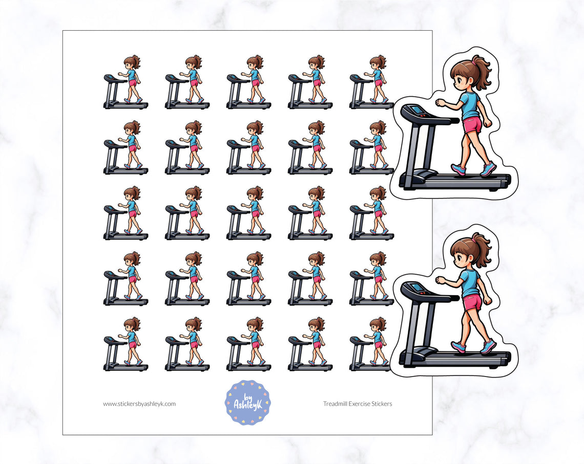 Treadmill Exercise Planner Stickers