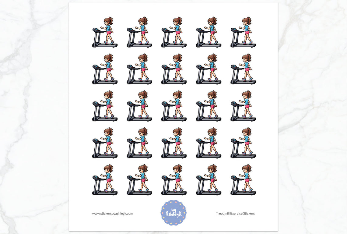 Treadmill Exercise Planner Stickers