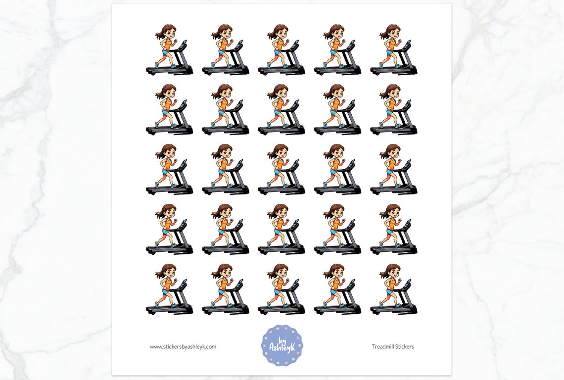Treadmill Planner Stickers