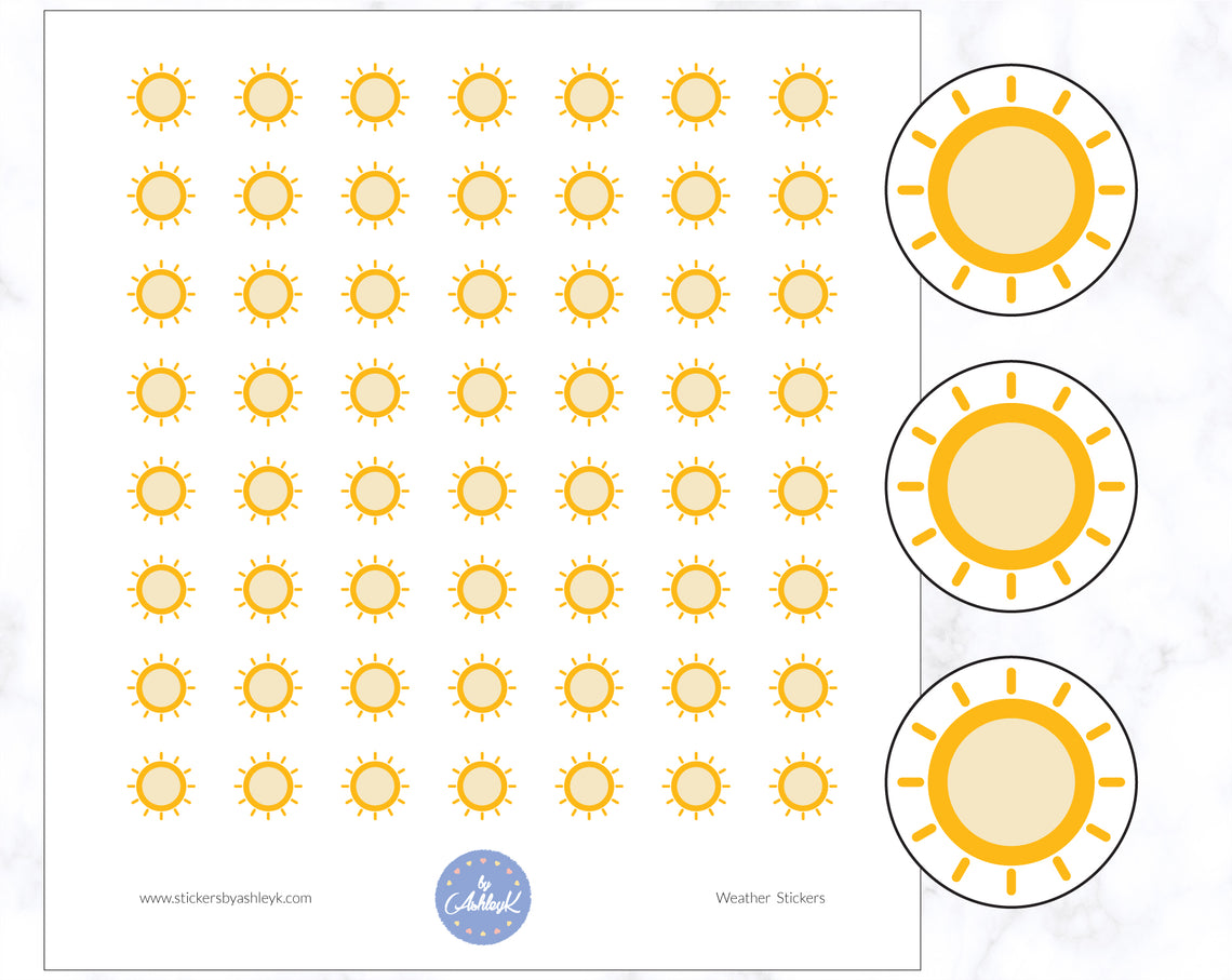 Sunny Weather Stickers
