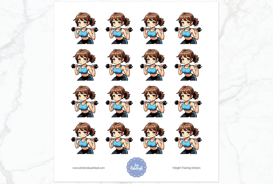 Weight Training Stickers