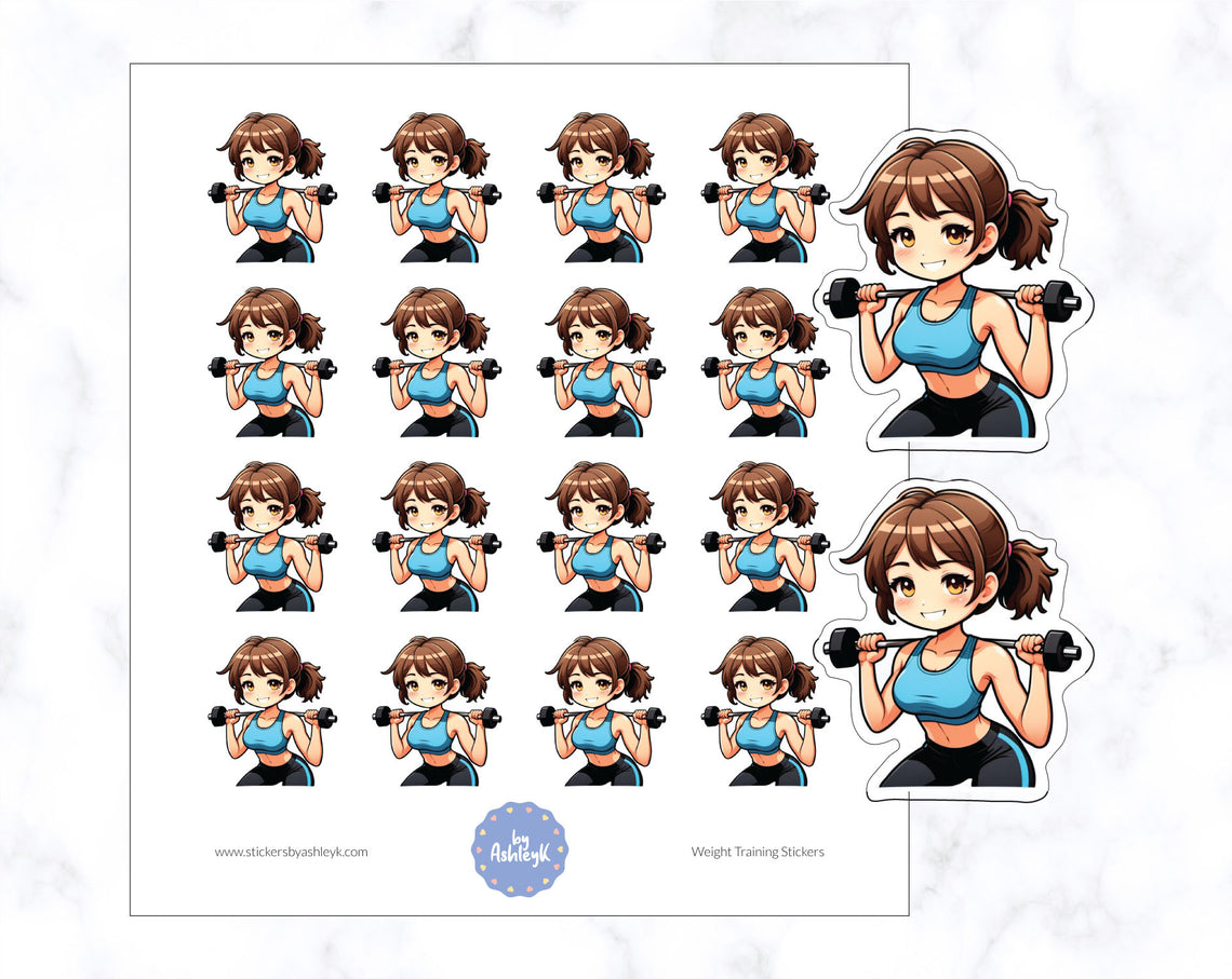 Weight Training Stickers