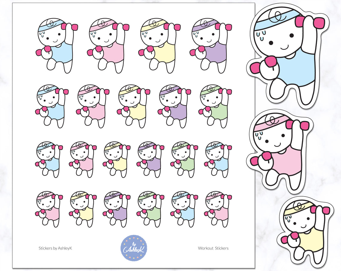 Workout Emoji Stickers