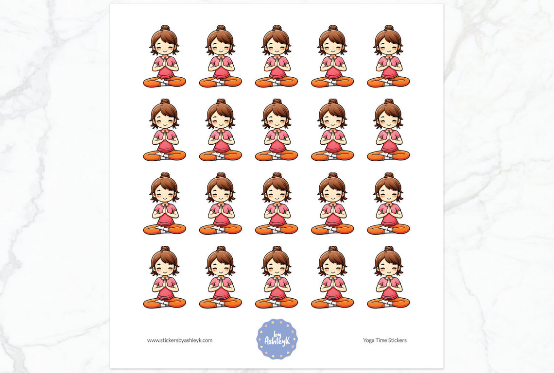 Yoga Time Stickers