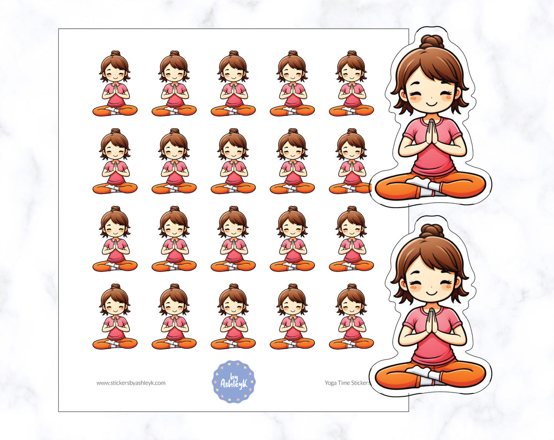 Yoga Time Stickers