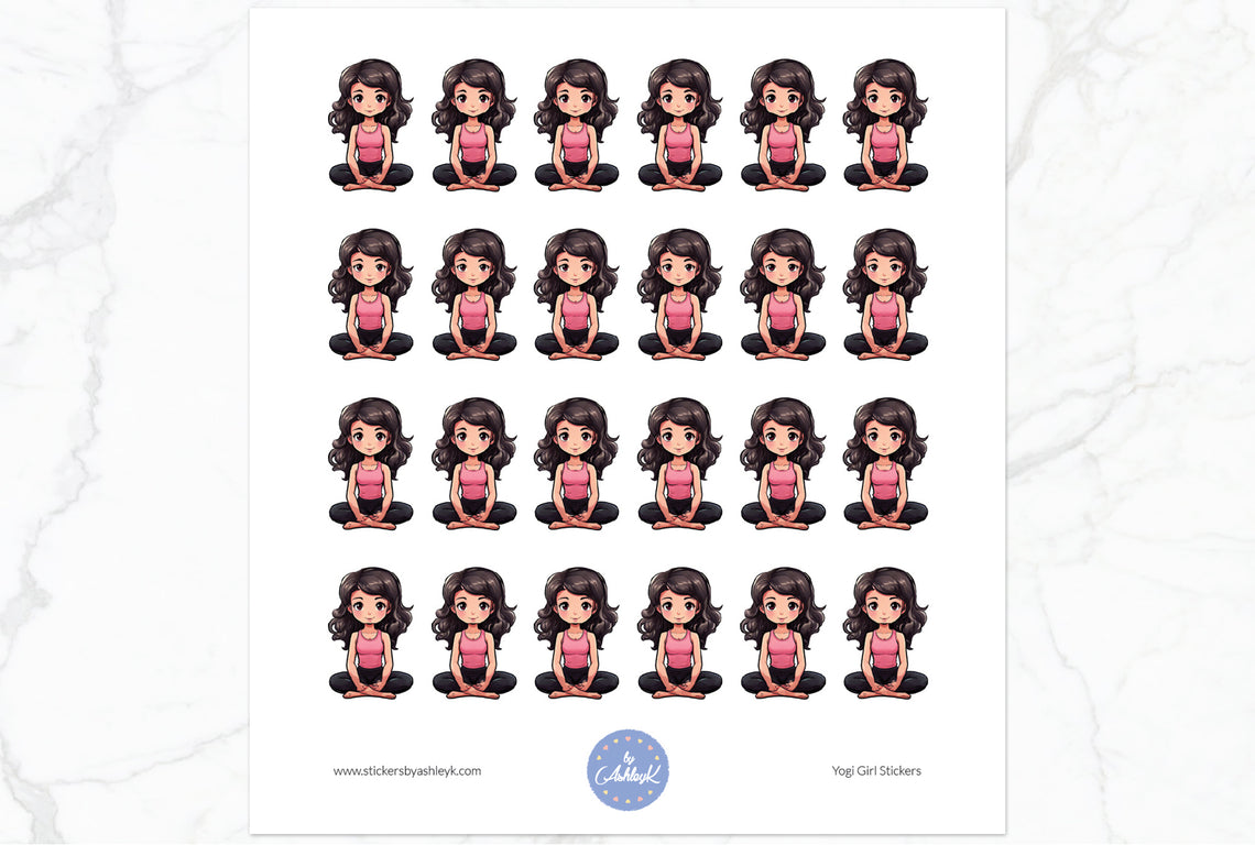 Yogi Girl Stickers