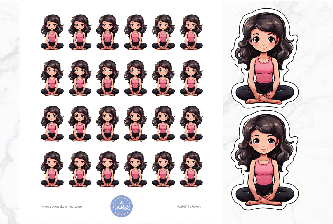 Yogi Girl Stickers