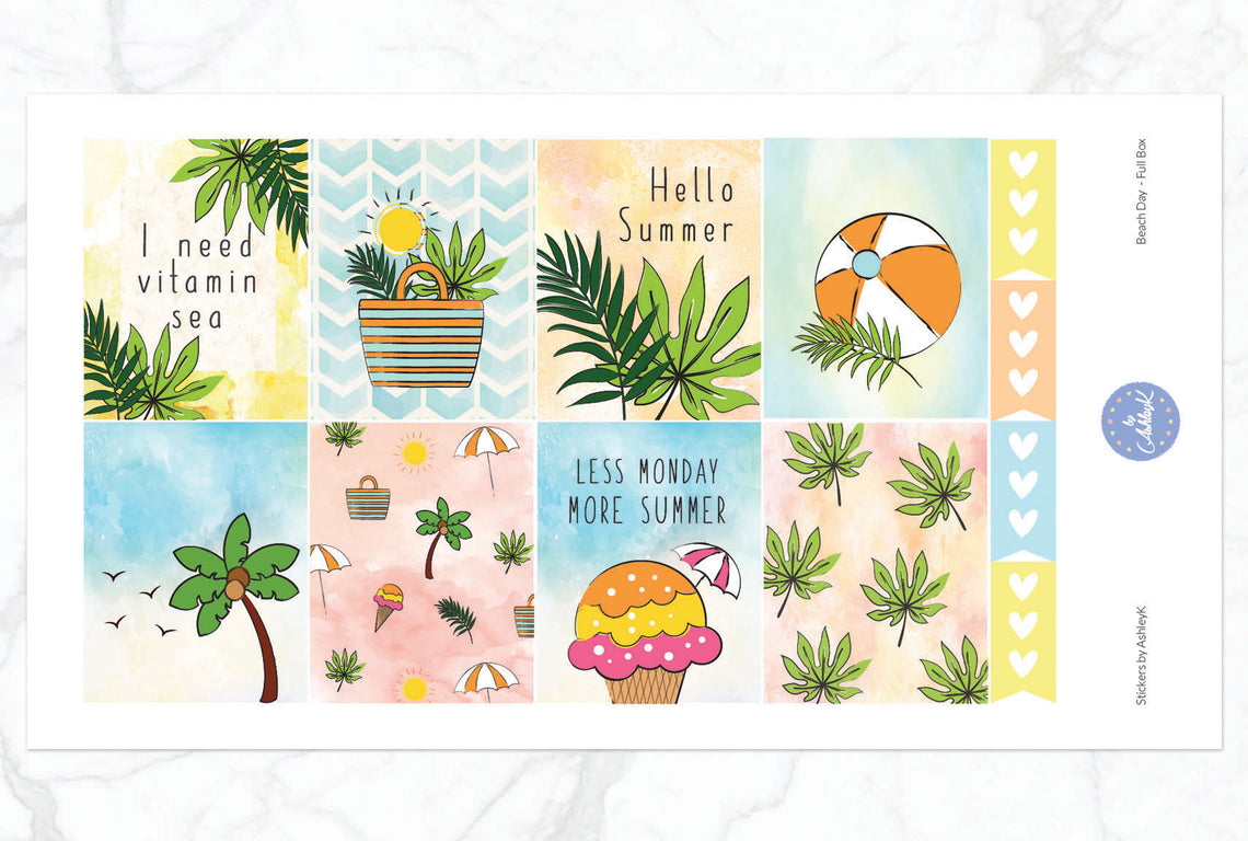 Beach Day - Full Box Sheet
