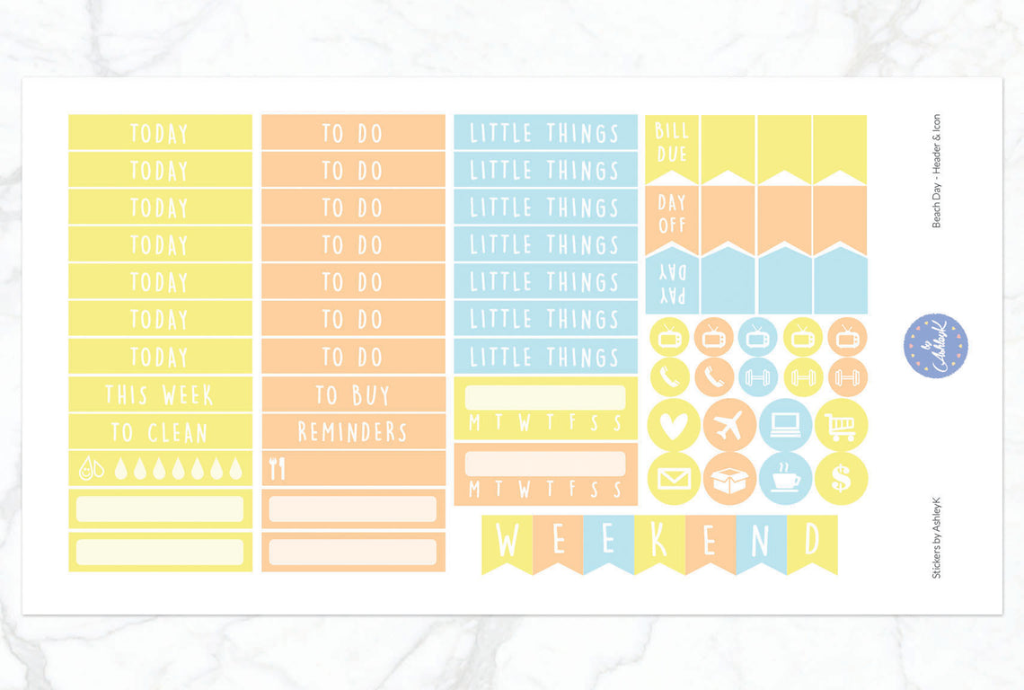 Beach Day - Functional Sheet