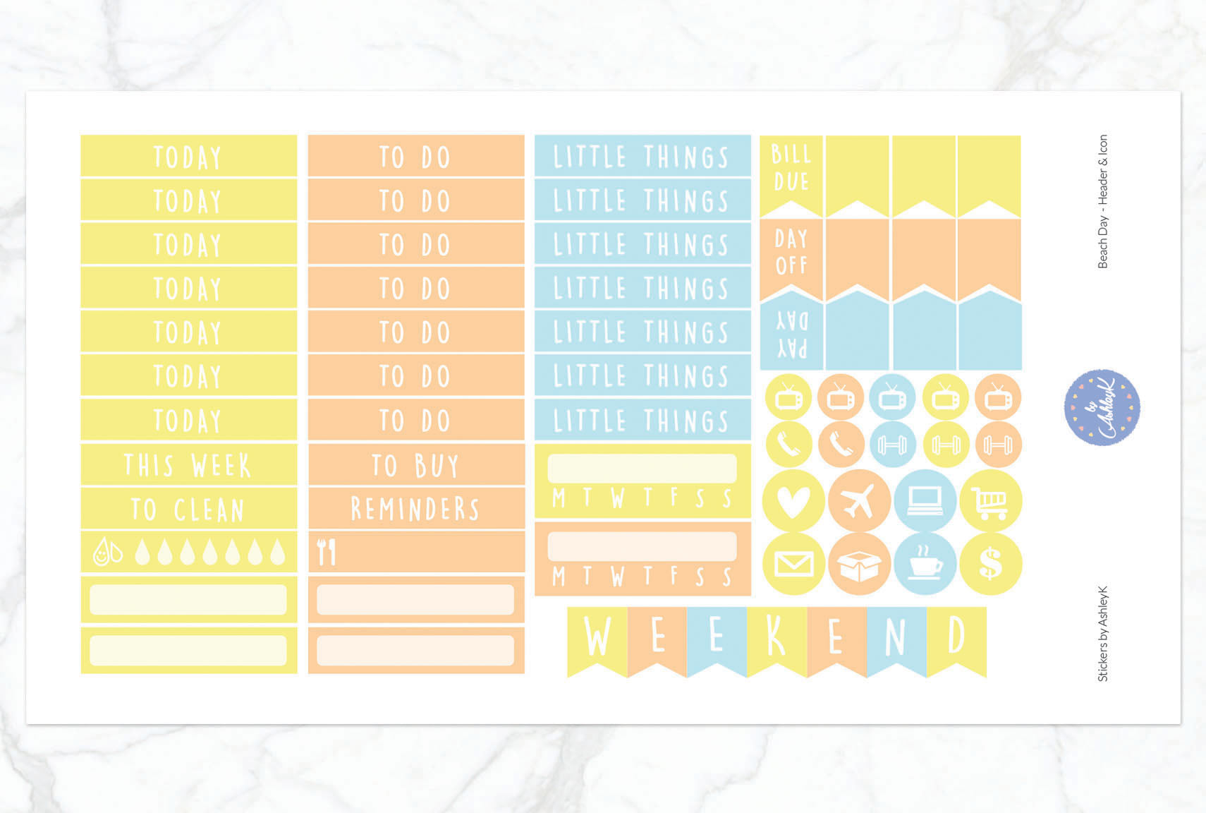 Beach Day - Functional Sheet
