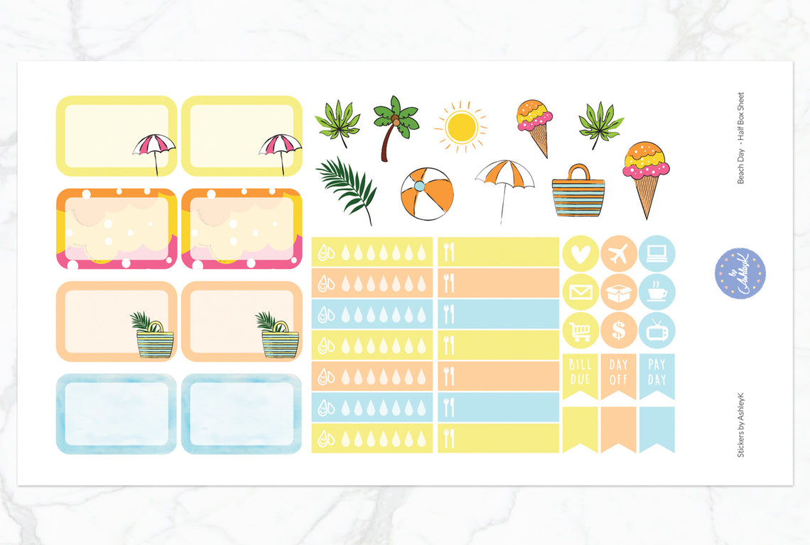 Beach Day  - Half Box Sheet
