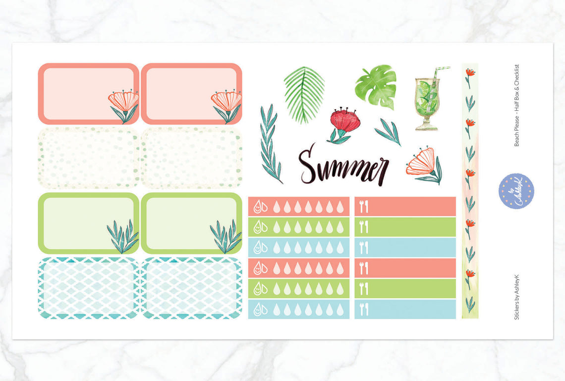 Beach Please - Half Box Sheet