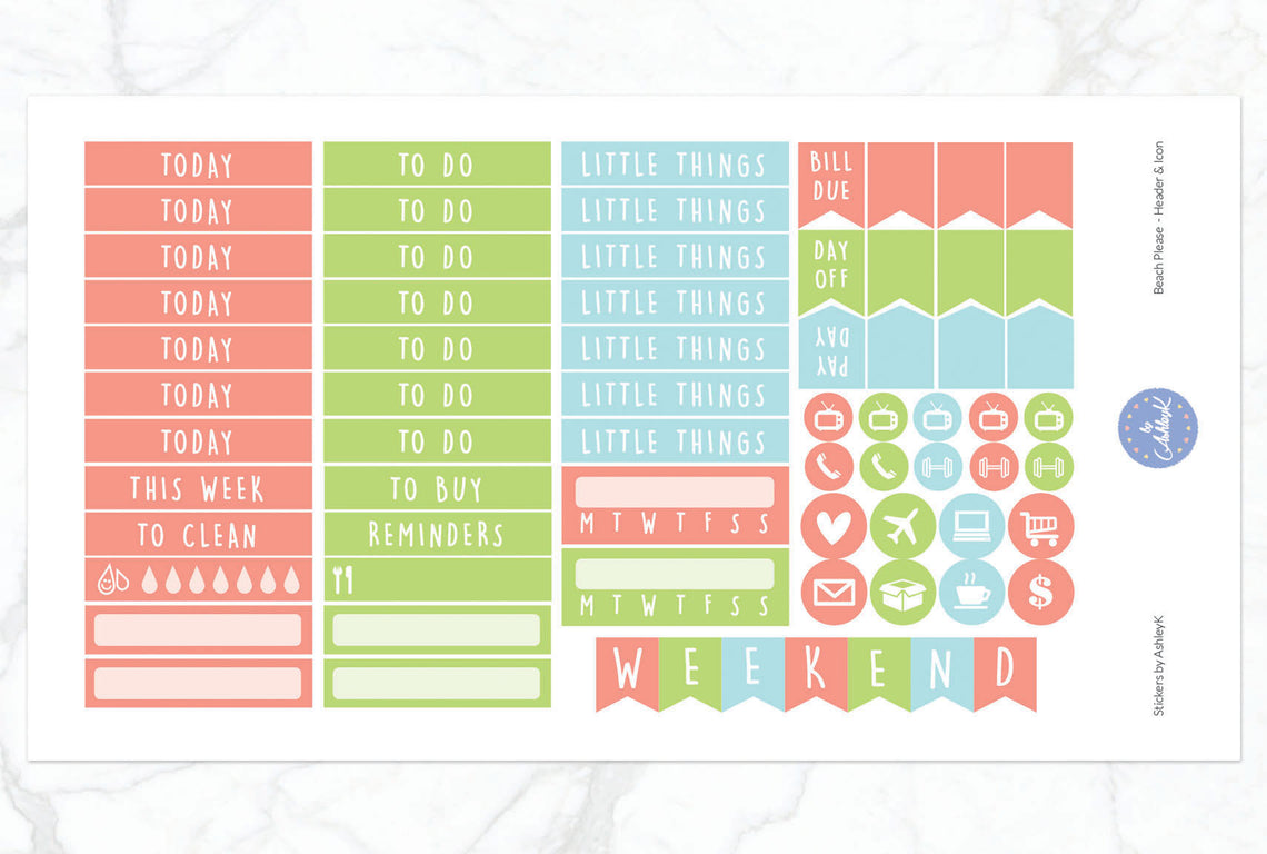 Beach Please - Functional Sheet