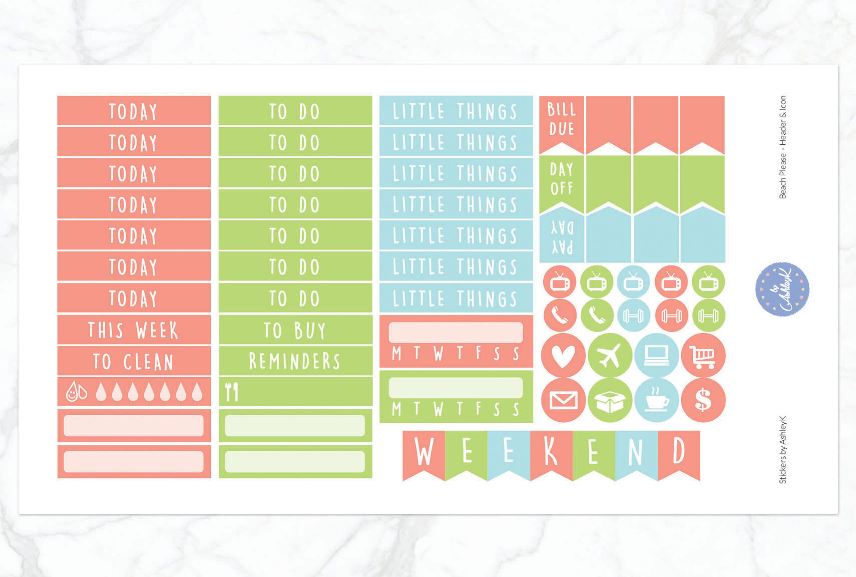 Beach Please - Functional Sheet