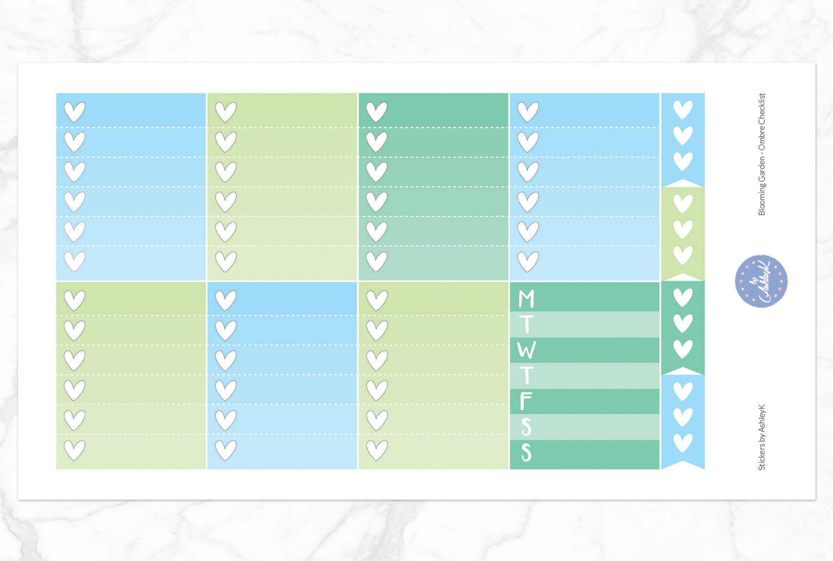 Blooming Garden Weekly Kit - Erin Condren Planner Stickers