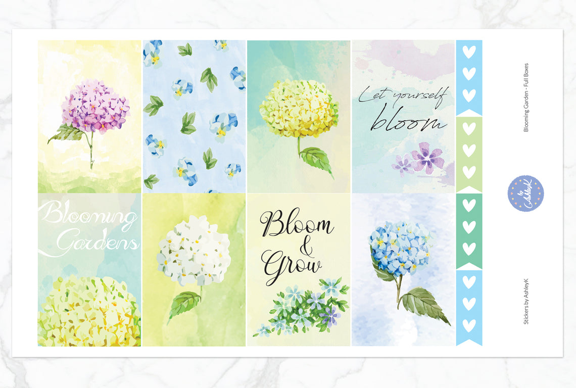 Blooming Garden Weekly Kit  - Full Box Sheet