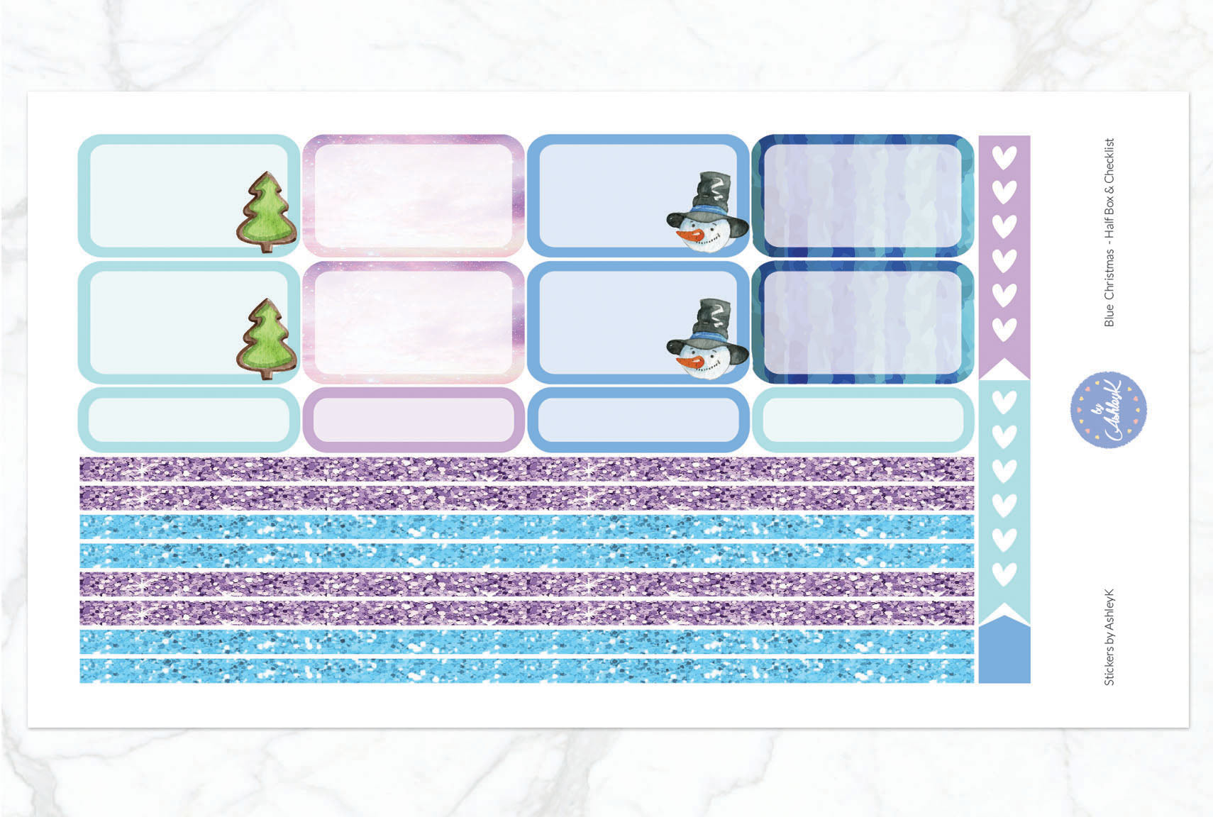 Blue Christmas - Half Box Sheet