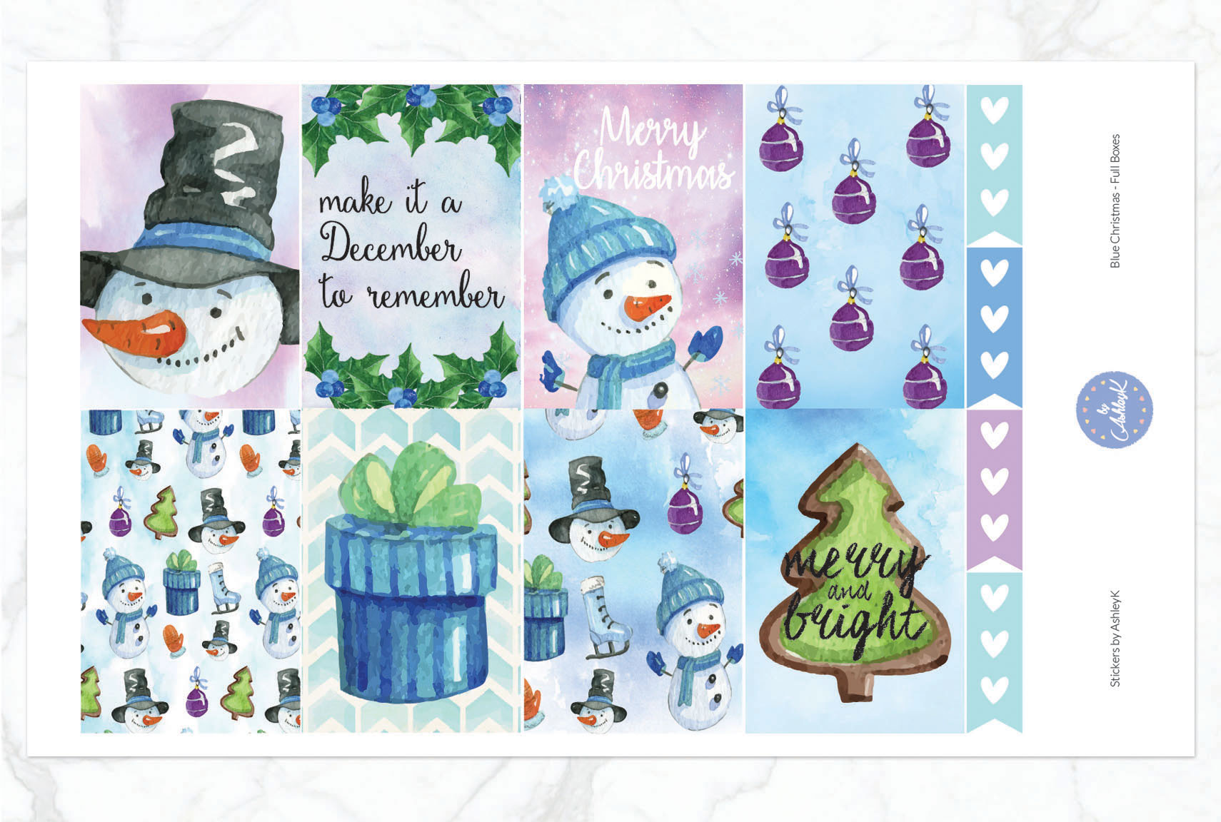 Blue Christmas - Full Box Sheet