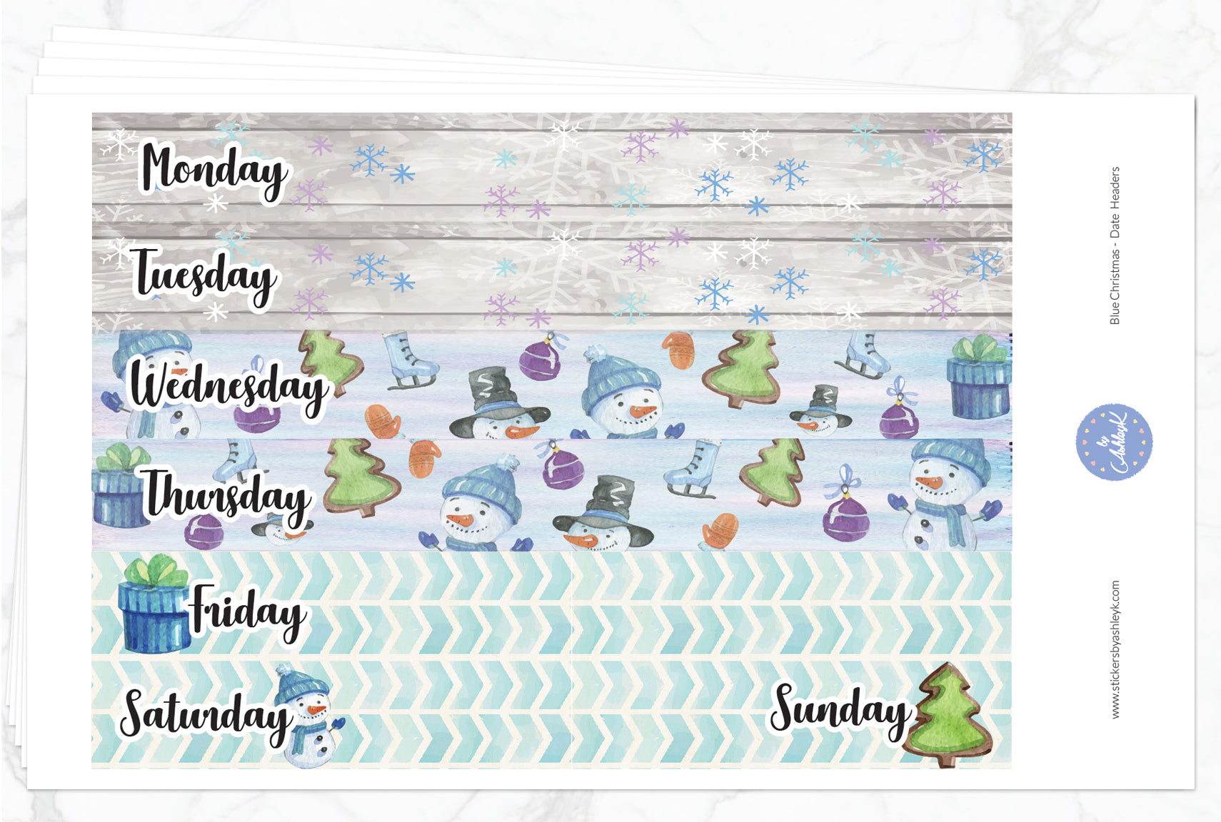 Blue Christmas Daily Duo Weekly Kit  - Full Kit