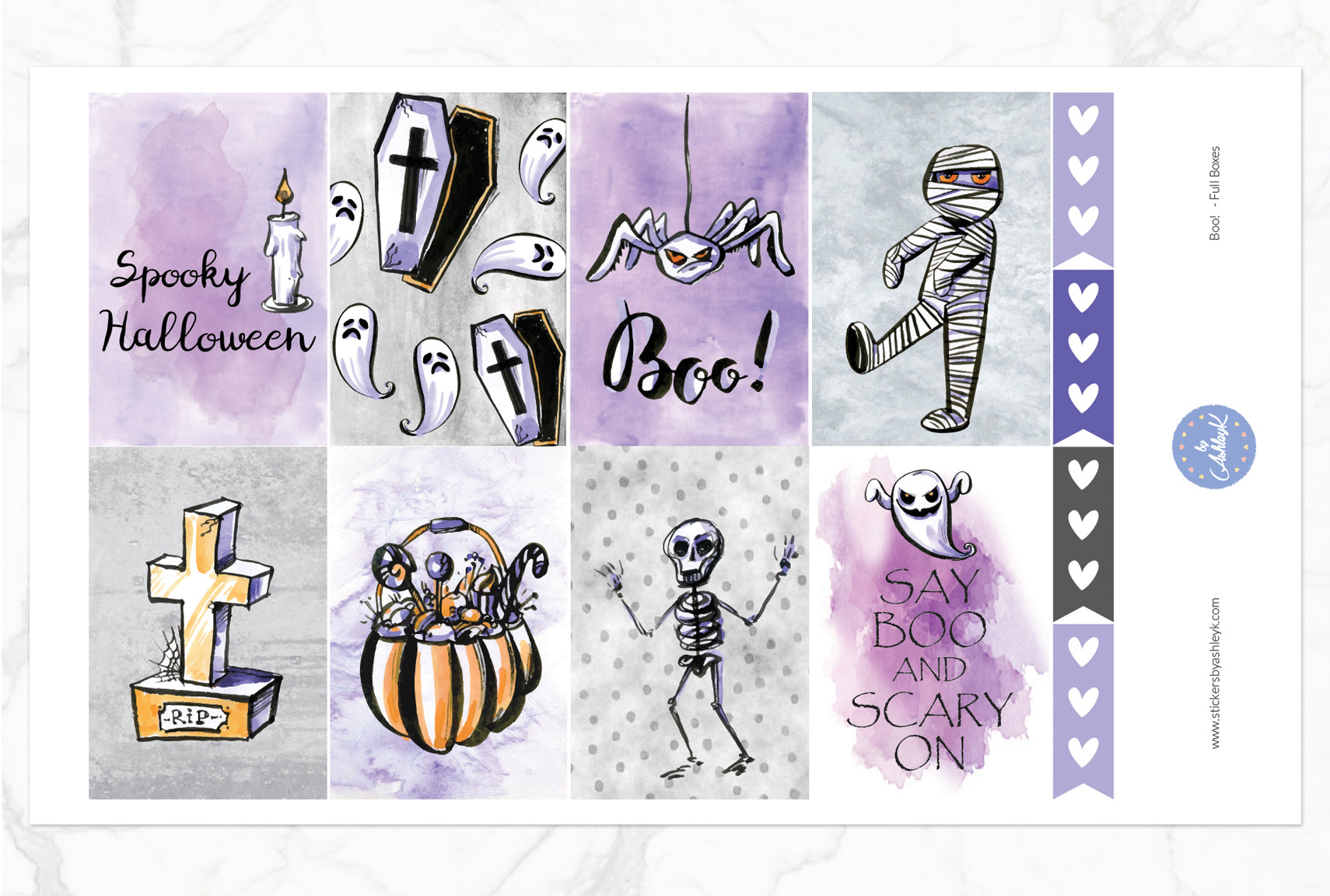 Boo Weekly Kit  - Full Box Sheet