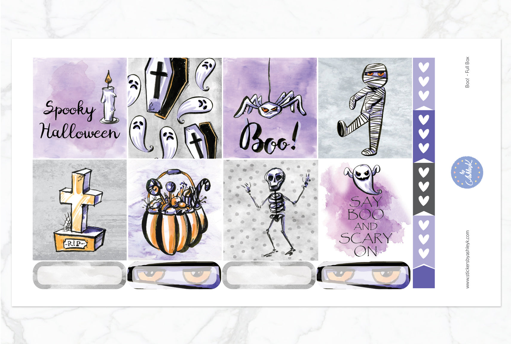 Boo Weekly Kit  - Full Box Sheet