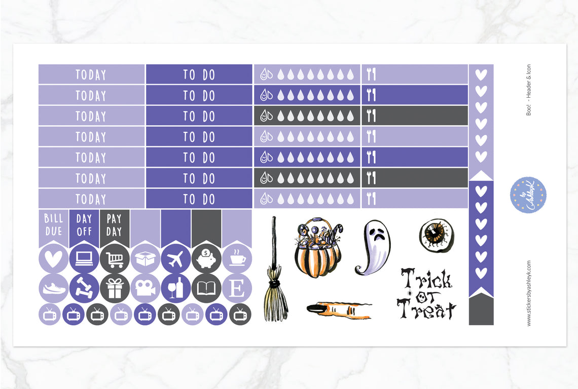 Boo Weekly Kit  - Functional Sheet