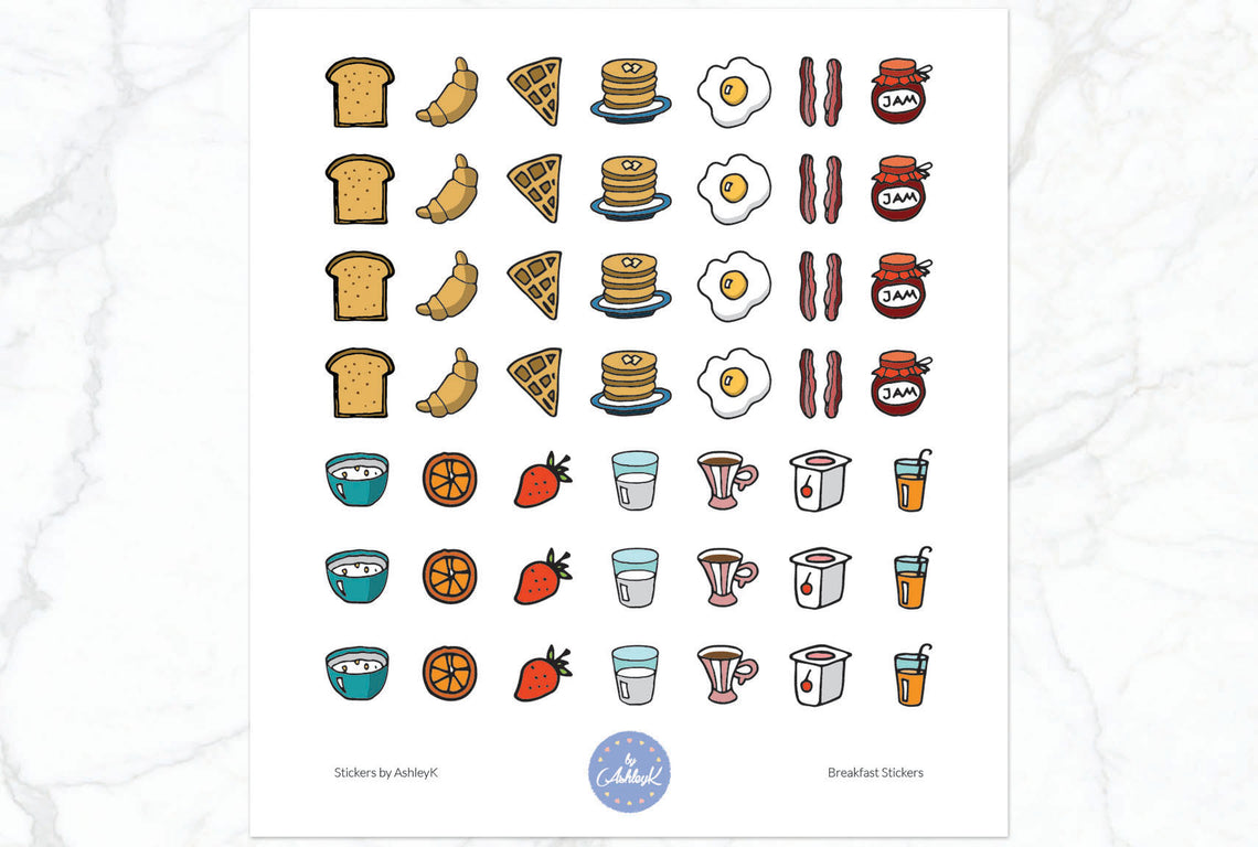Breakfast Stickers
