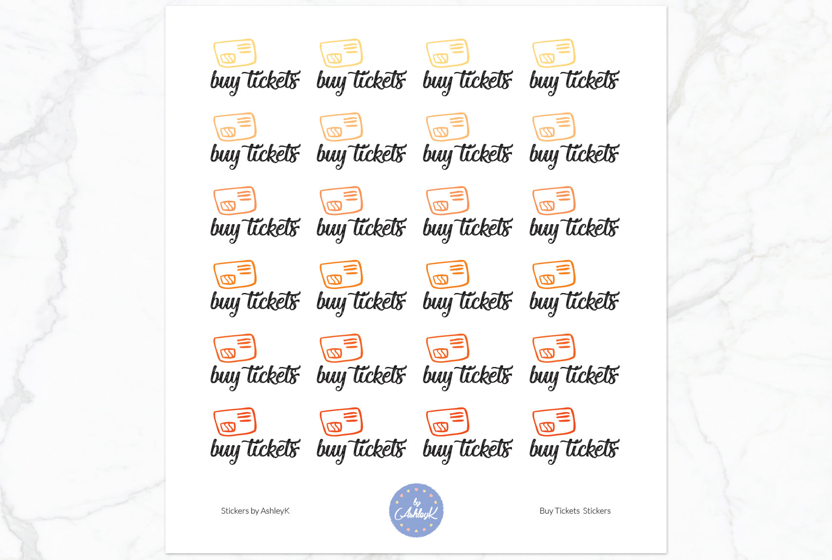 Buy Tickets - Orange