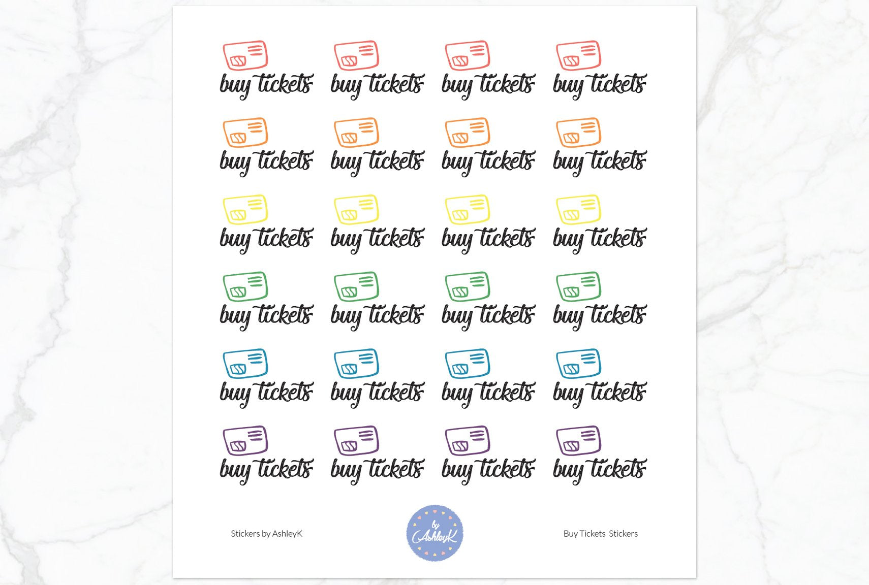 Buy Tickets - Pastel Rainbow