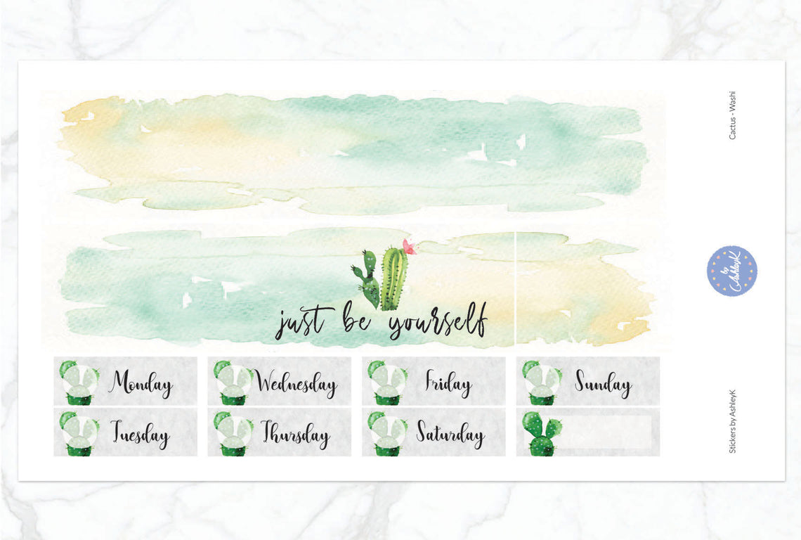 Cactus - Washi Sheet
