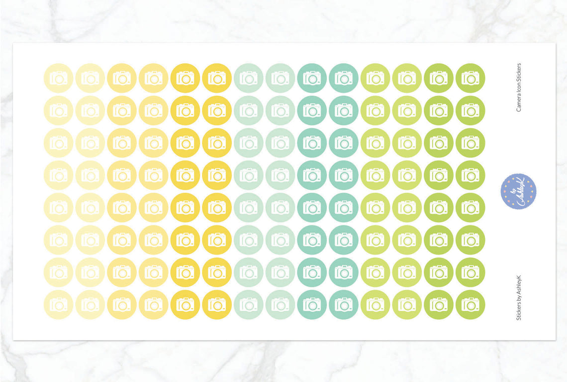 Camera Icon Stickers - Lemon&Lime
