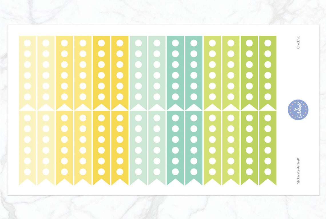Checklist Stickers - Lemon&Lime