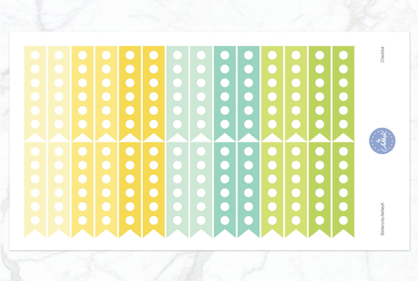 Checklist Stickers - Lemon&Lime