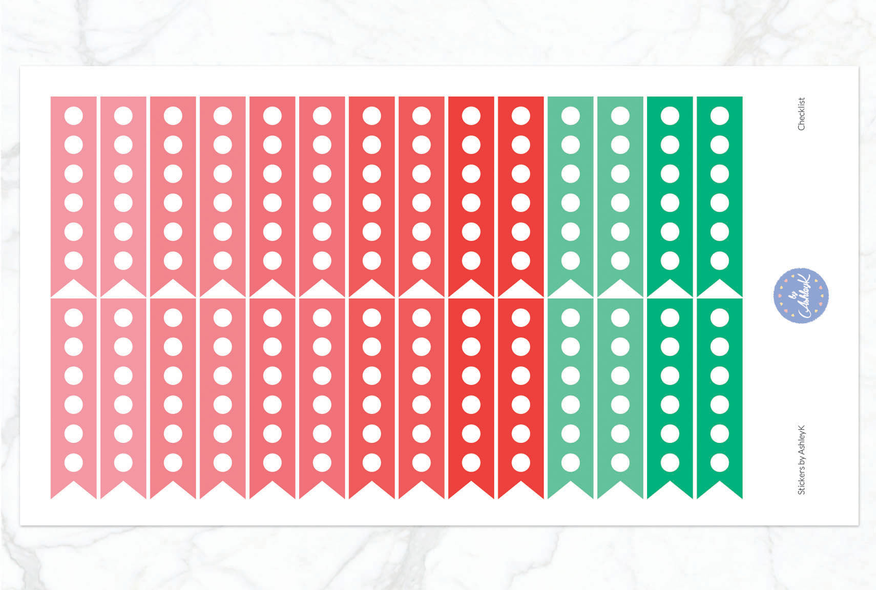 Checklist Stickers - Watermelon