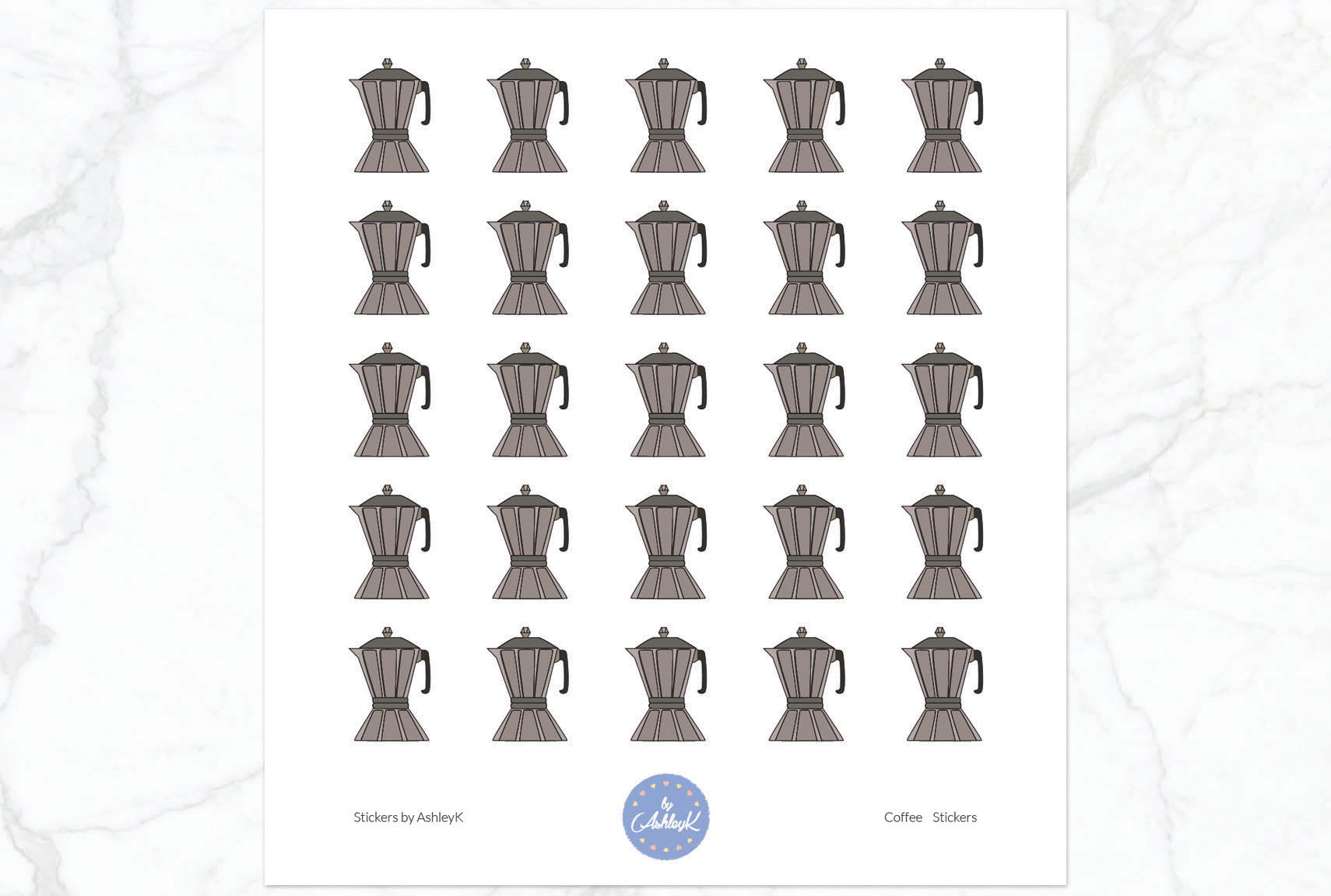 Coffee Stickers - Espresso Maker