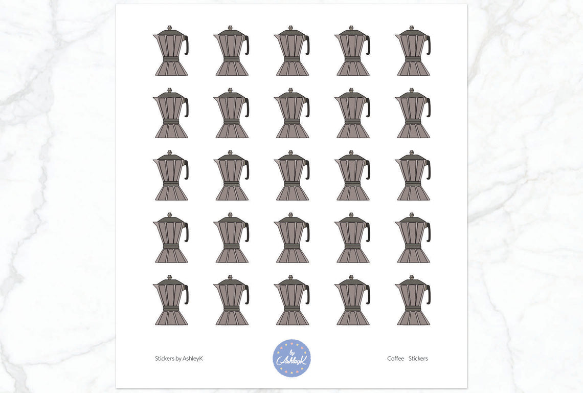 Coffee Stickers - Espresso Maker