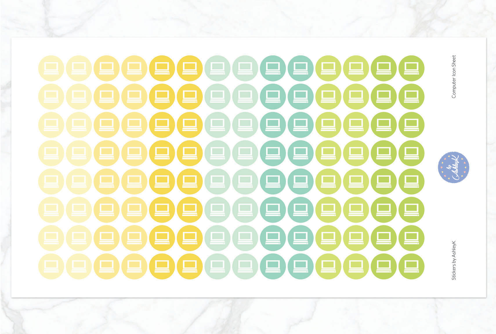 Computer Icon Stickers - Lemon&Lime