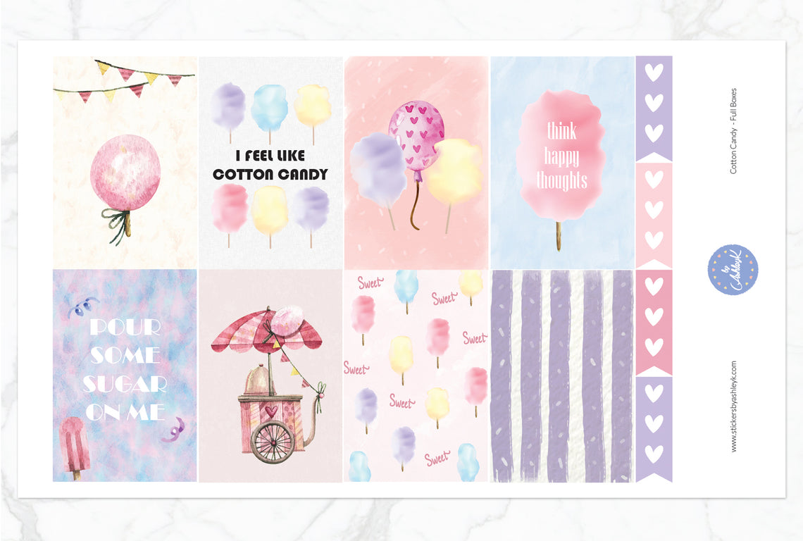 Cotton Candy Weekly Kit  - Full Box Sheet