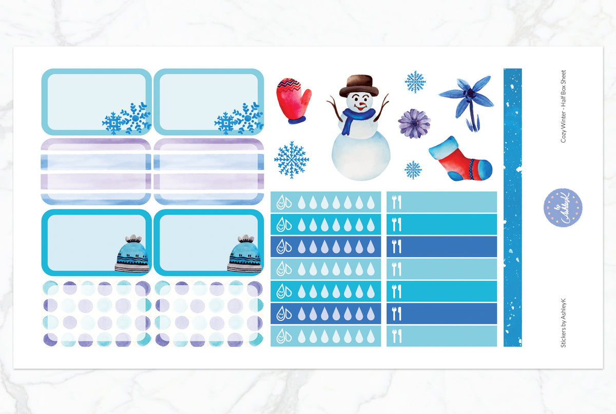 Cozy Winter Weekly Kit - Erin Condren Planner Stickers – Stickers by ...