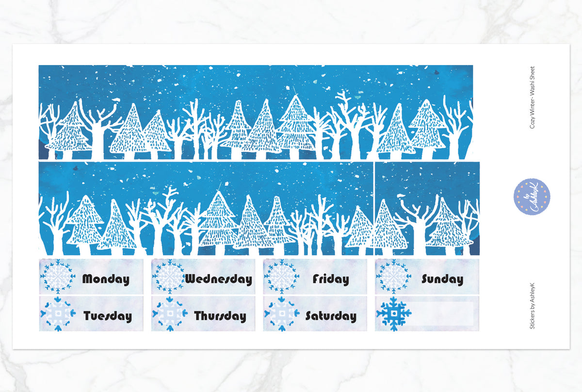 Cozy Winter Weekly Kit - Erin Condren Planner Stickers – Stickers by ...