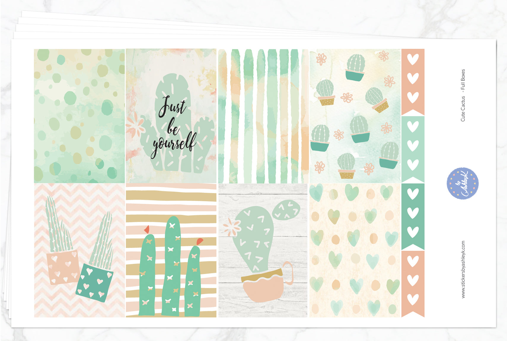 Cute Cactus Weekly Kit  - Full Kit