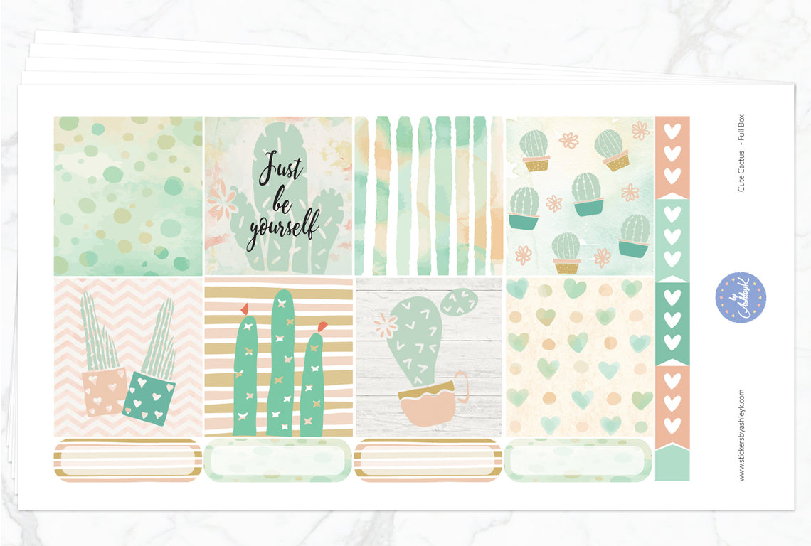 Cute Cactus Weekly Kit  - Full Kit